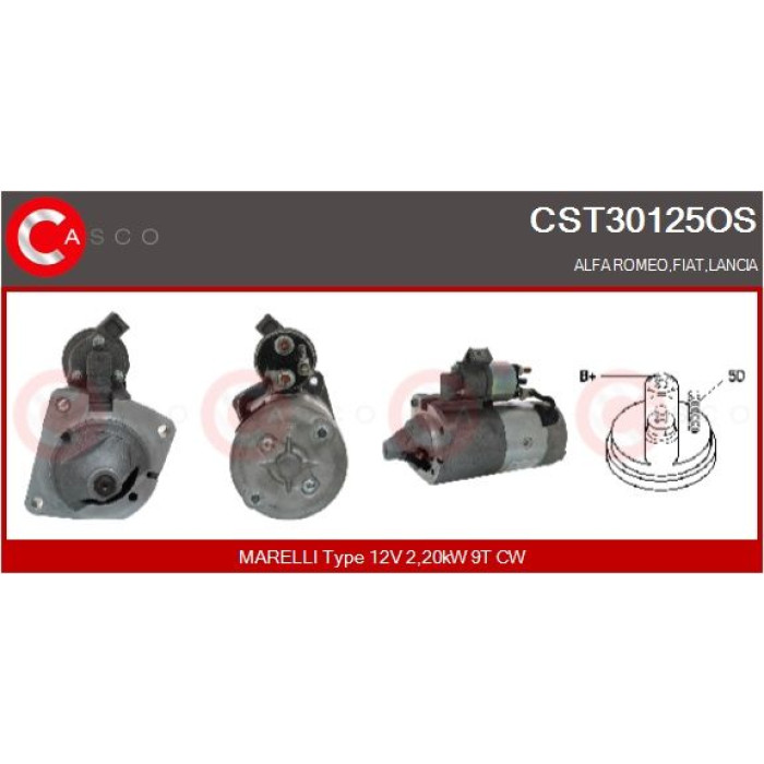 CASCO Anlasser CST30125OS CASCO Anlasser CST30125OS