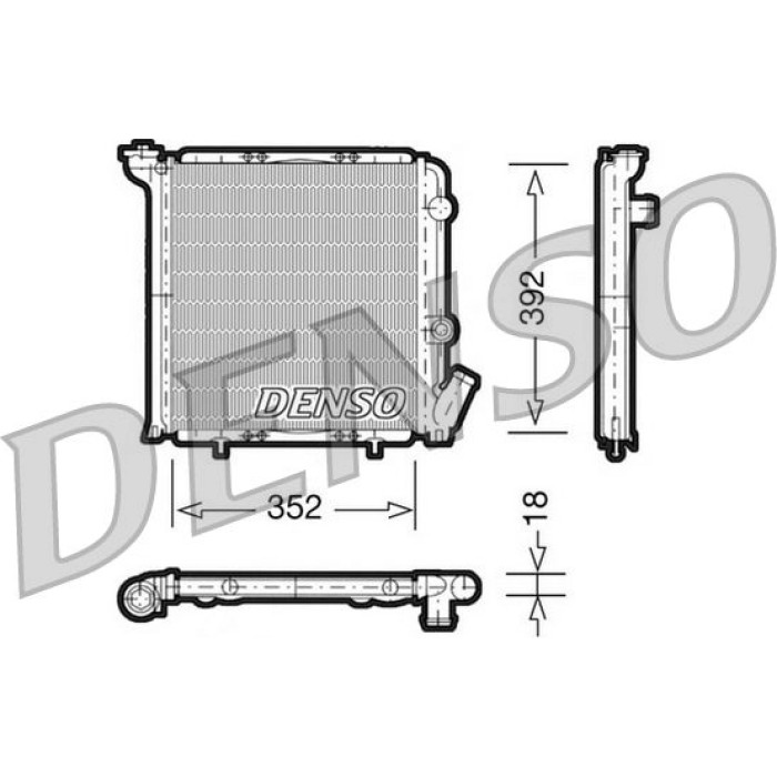 Denso Motorkühler DRM23071 Denso Motorkühler DRM23071