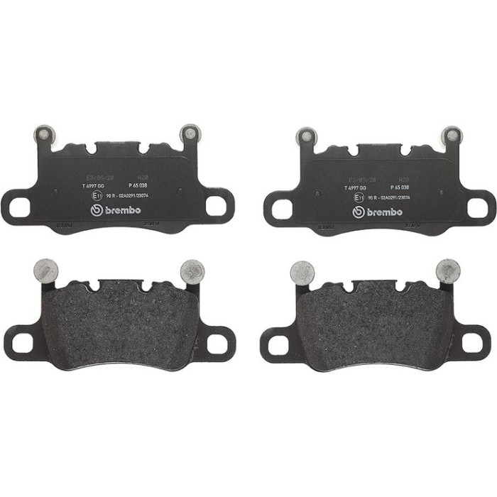P 65 038 Brembo Prime Bremsbelagsatz Vorder-/Hinterachse – P 65 038 – nicht für Carbon-Keramik-Bremsscheiben – OE Nummer 971698451B P 65 038 Brembo Prime Bremsbelagsatz Vorder-/Hinterachse – P 65 038 – nicht für Carbon-Keramik-Bremsscheiben – OE Nummer 971698451B