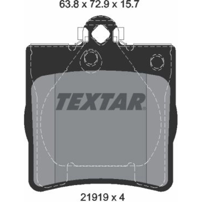 Textar Bremsbelagsatz 2191903 Textar Bremsbelagsatz 2191903