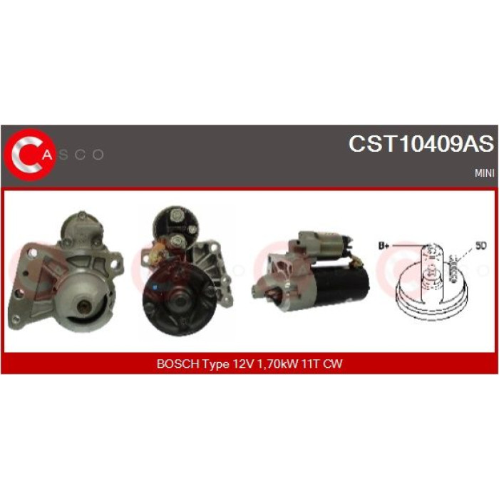 CASCO Anlasser CST10409AS CASCO Anlasser CST10409AS