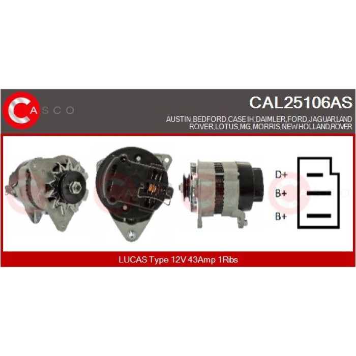 CASCO Generator CAL25106AS CASCO Generator CAL25106AS