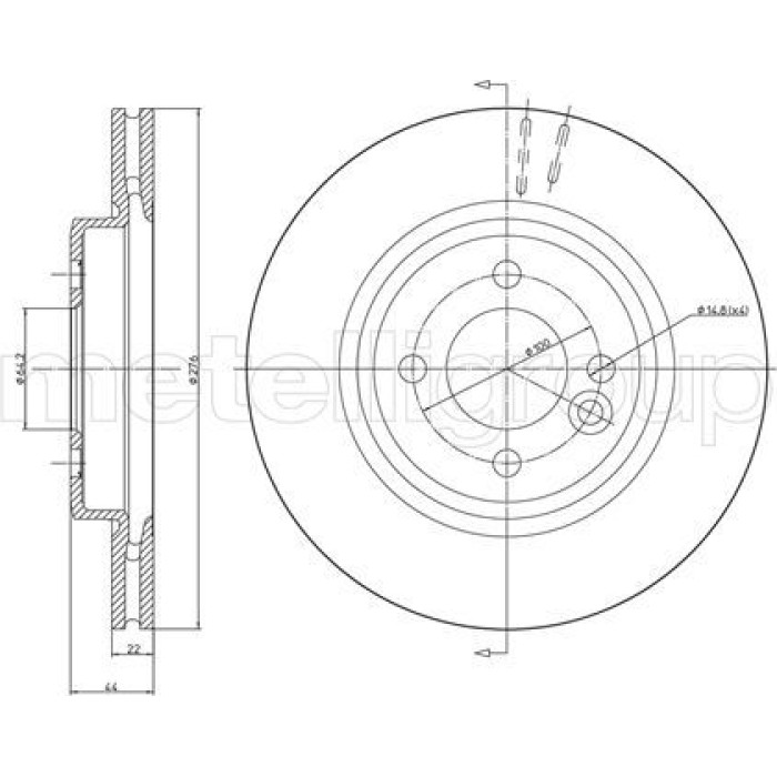 Cifam Bremsscheibe 800-666C Cifam Bremsscheibe 800-666C