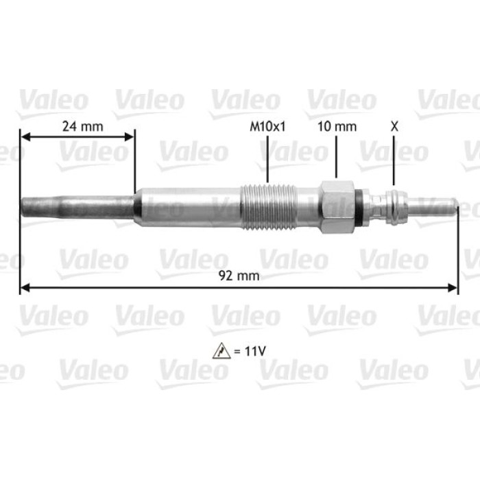Valeo Glühkerze 345104 Valeo Glühkerze 345104