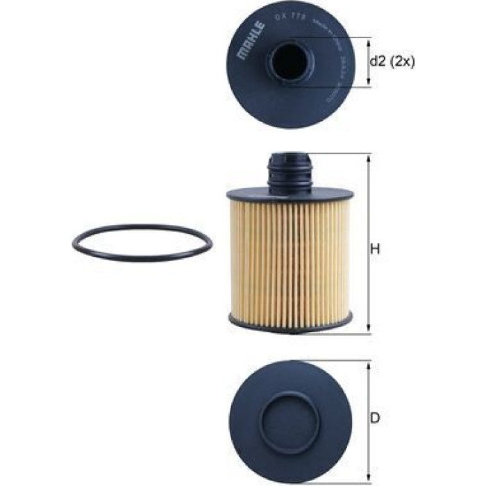 Mahle Original Ölfilter OX 779D Mahle Original Ölfilter OX 779D