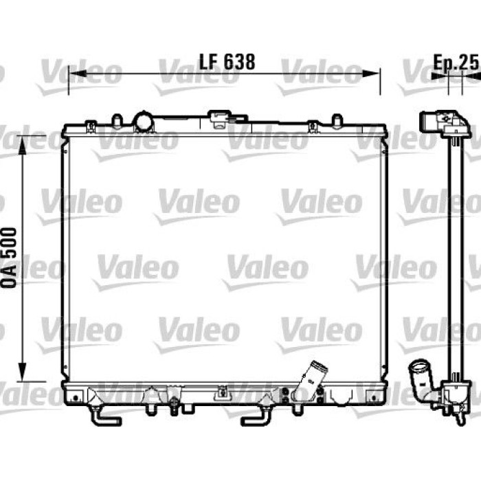 Valeo Motorkühler 734143 Valeo Motorkühler 734143