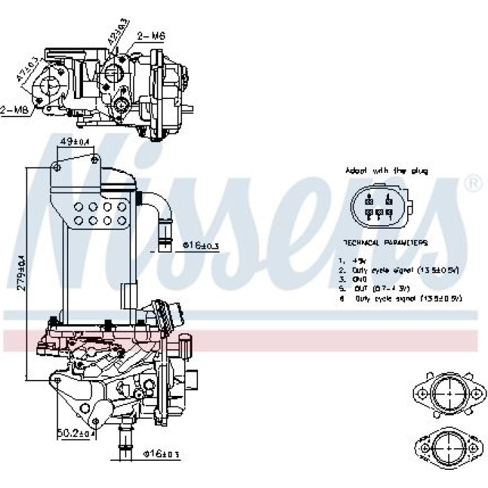 Nissens AGR-Modul 98325 Nissens AGR-Modul 98325