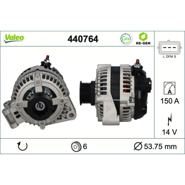 Valeo Lichtmaschine 440764 Valeo Lichtmaschine 440764