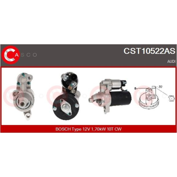 CASCO Anlasser CST10522AS CASCO Anlasser CST10522AS