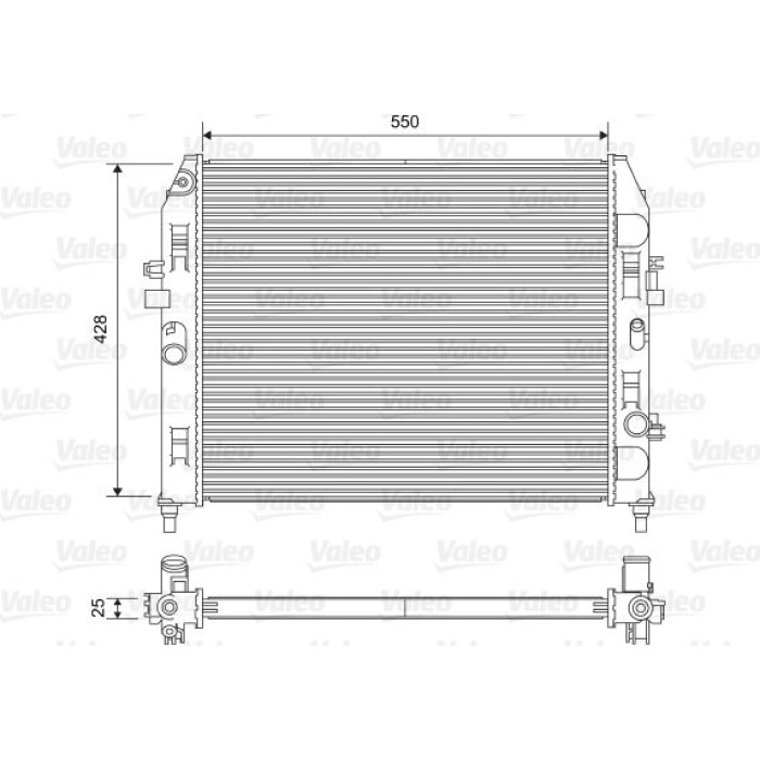 Valeo Motorkühler 701612 Valeo Motorkühler 701612