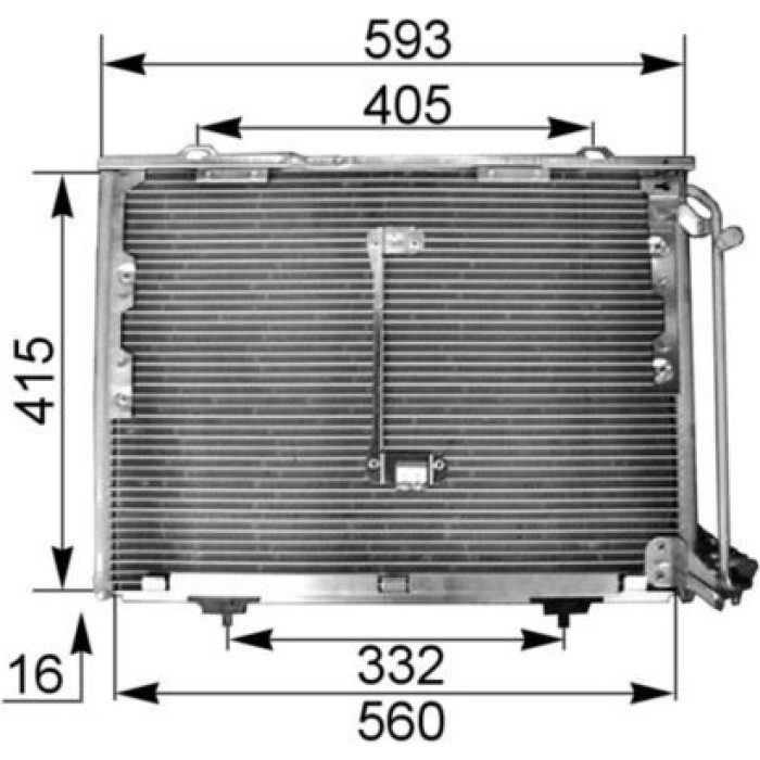 Kondensator, Klimaanlage AC 168 001S Kondensator, Klimaanlage AC 168 001S