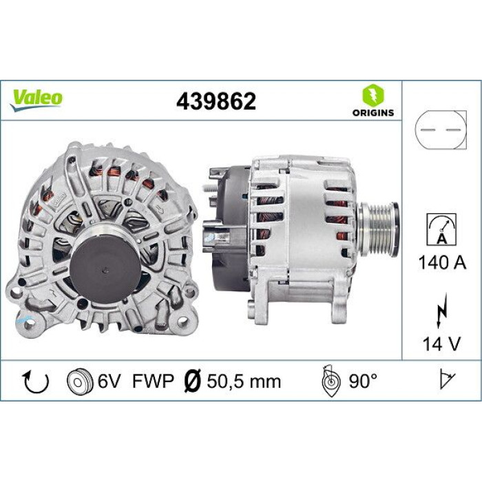 Valeo Lichtmaschine 439862 Valeo Lichtmaschine 439862