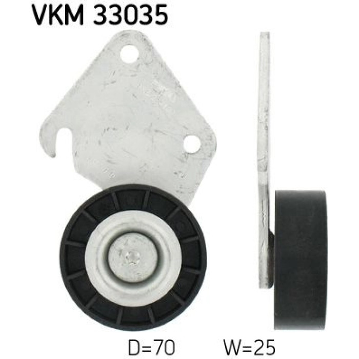 SKF Keilrippenriemen-Umlenkrolle VKM 33035 SKF Keilrippenriemen-Umlenkrolle VKM 33035