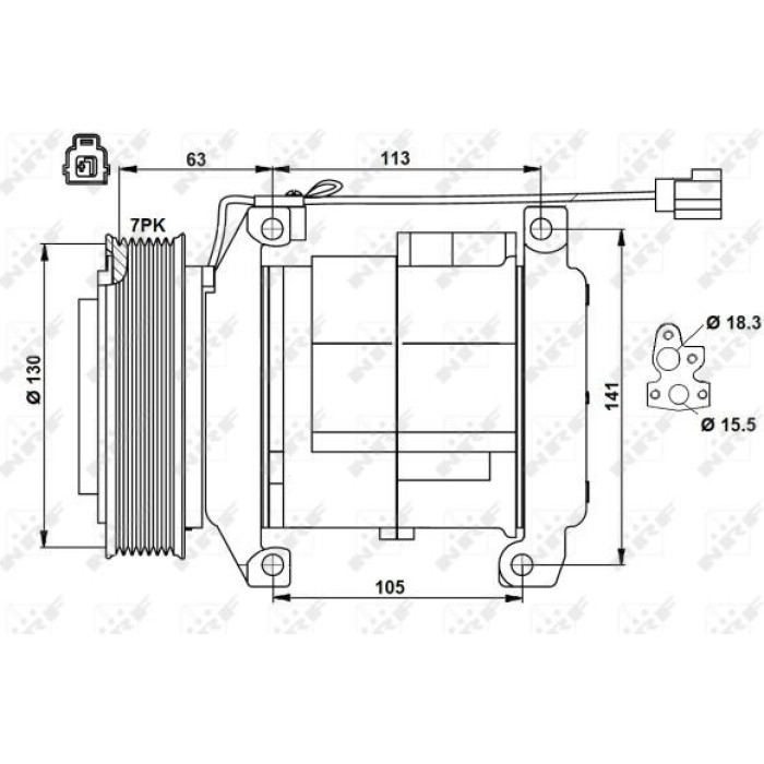 NRF Kompressor 32881 NRF Kompressor 32881
