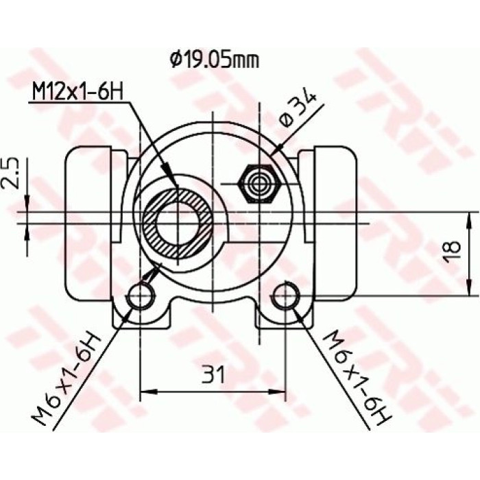 TRW Radbremszylinder BWD134