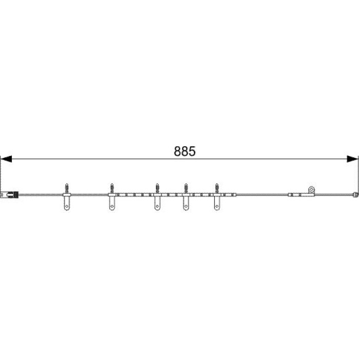 Bosch Bremsbelagverschleißsensor 1987473015
