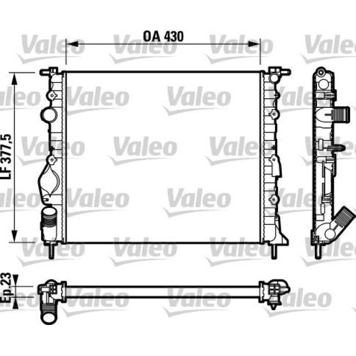 Valeo Motorkühler 732765 Valeo Motorkühler 732765