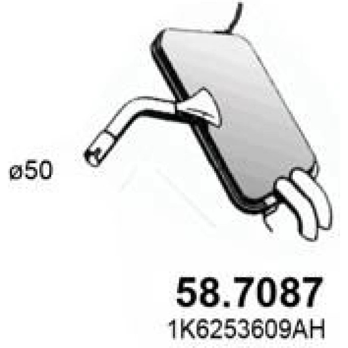 ASSO Endschalldämpfer 58.7087 ASSO Endschalldämpfer 58.7087