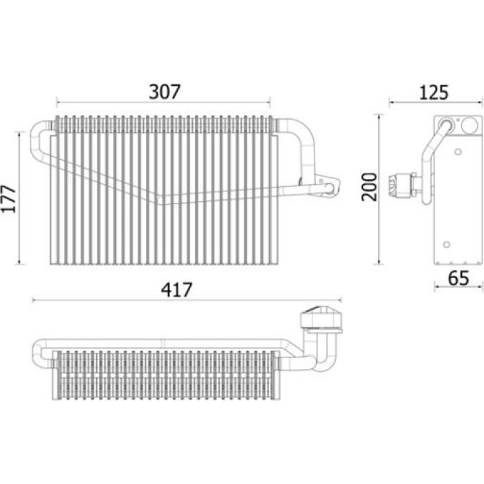 MAHLE Verdampfer, Klimaanlage AE 163 000P MAHLE Verdampfer, Klimaanlage AE 163 000P