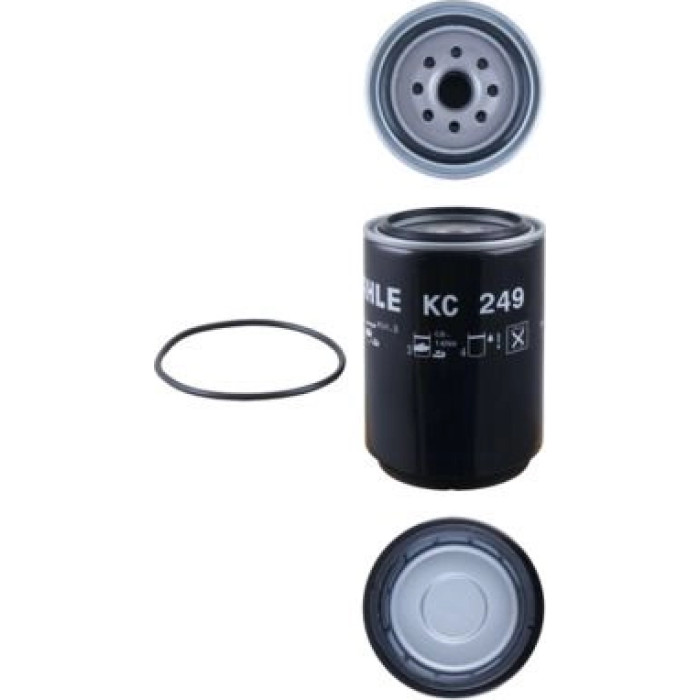 KC 249D MAHLE Kraftstofffilter KC 249D, Anschraubfilter, Höhe 158,2 mm – u. a. für Mercedes-Benz Citaro (O 530), Conecto (O 345), Volvo Fl6 – OE Nummer 3754770002 - l KC 249D MAHLE Kraftstofffilter KC 249D, Anschraubfilter, Höhe 158,2 mm – u. a. für Mercedes-Benz Citaro (O 530), Conecto (O 345), Volvo Fl6 – OE Nummer 3754770002 - l