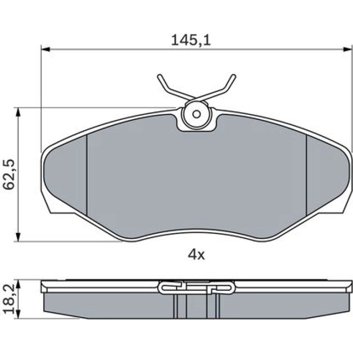 0 986 424 636 Bosch Bremsbelagsatz 0 986 424 636 0 986 424 636 Bosch Bremsbelagsatz 0 986 424 636