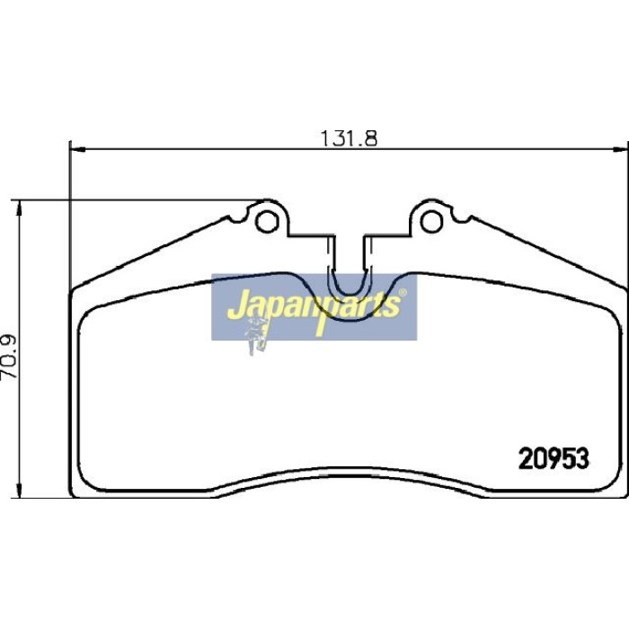 Japanparts Bremsbeläge PA-0904AF Japanparts Bremsbeläge PA-0904AF