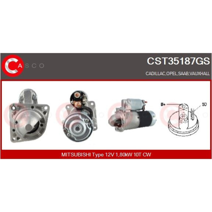 CASCO Anlasser CST35187GS CASCO Anlasser CST35187GS