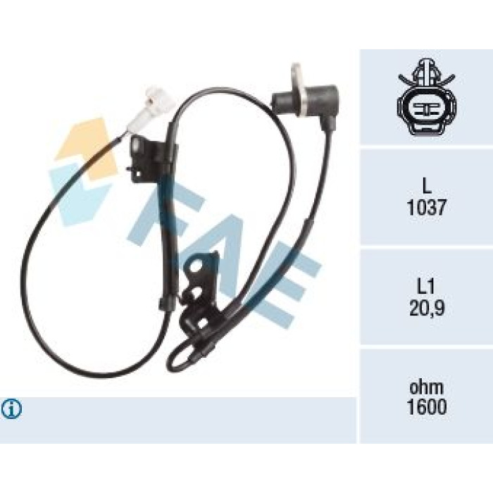 FAE Sensor, Raddrehzahl 78418 FAE Sensor, Raddrehzahl 78418