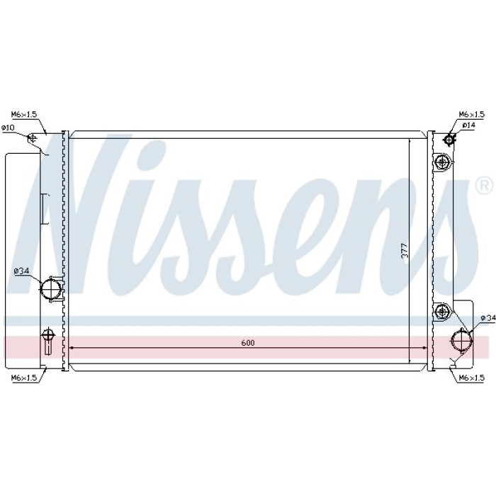 Nissens Wasserkühler PKW 64694 Nissens Wasserkühler PKW 64694