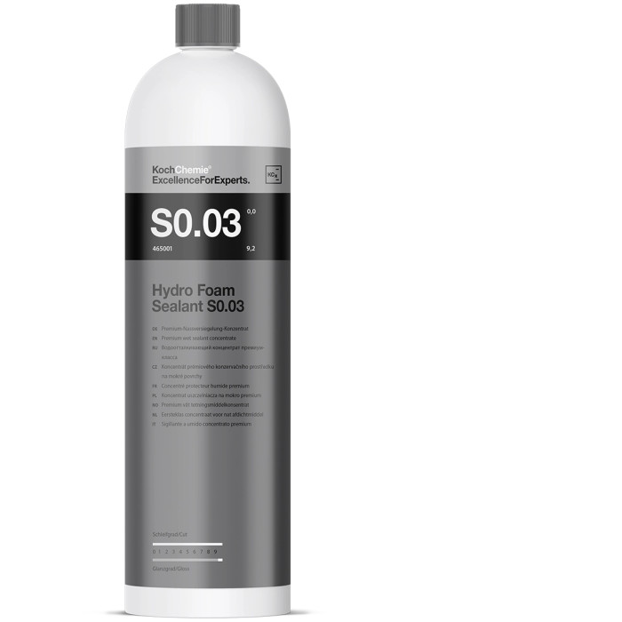 465001 Koch Chemie Hydro Foam Sealant S0.03 1 Liter 465001 Koch Chemie Hydro Foam Sealant S0.03 1 Liter