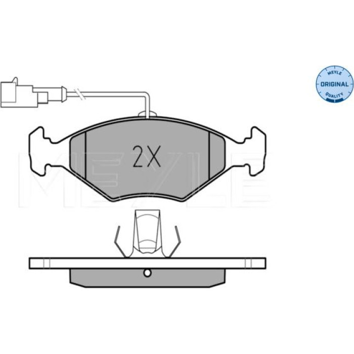 025 232 2018/W MEYLE Bremsbelagsatz Fiat Palio 96- Mit Sensor 025 232 2018/W MEYLE Bremsbelagsatz Fiat Palio 96- Mit Sensor