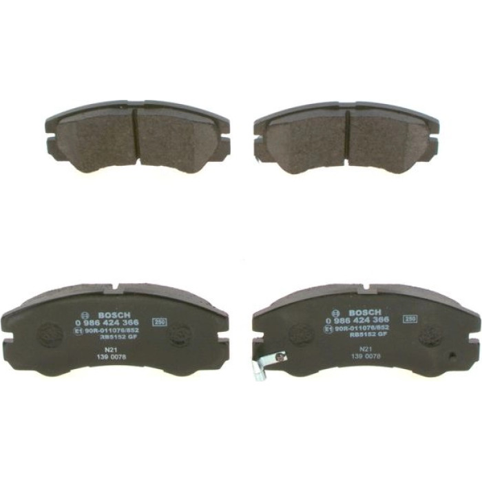 Bosch Bremsbelagsatz 0 986 424 366 Bosch Bremsbelagsatz 0 986 424 366