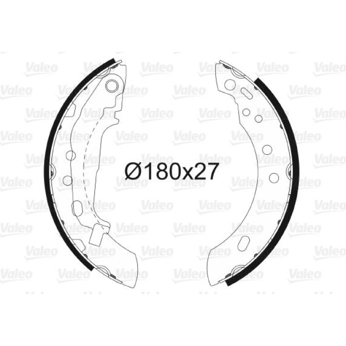 Valeo Bremsbacken 562597