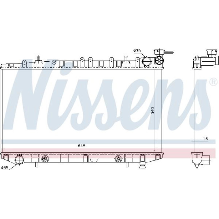 Nissens Wasserkühler PKW 629731 Nissens Wasserkühler PKW 629731