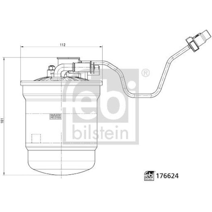 febi Kraftstofffilter 176624 febi Kraftstofffilter 176624
