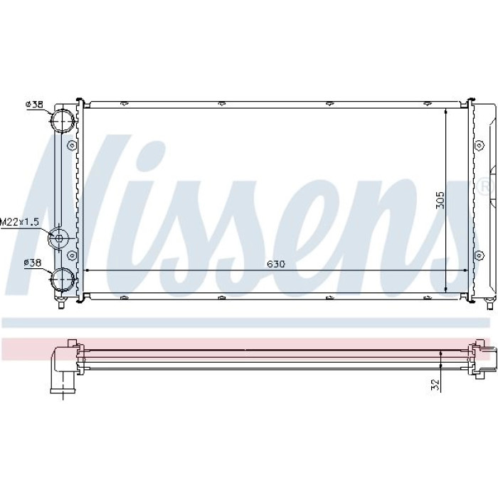 Nissens Wasserkühler PKW 65236 Nissens Wasserkühler PKW 65236