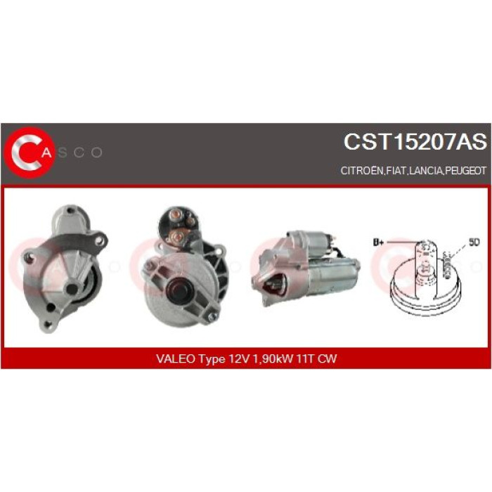 CASCO Anlasser CST15207AS CASCO Anlasser CST15207AS