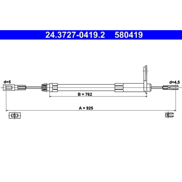 ATE Handbremsseil 24.3727-0419.2