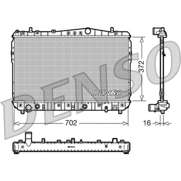 Denso Motorkühler DRM15002 Denso Motorkühler DRM15002