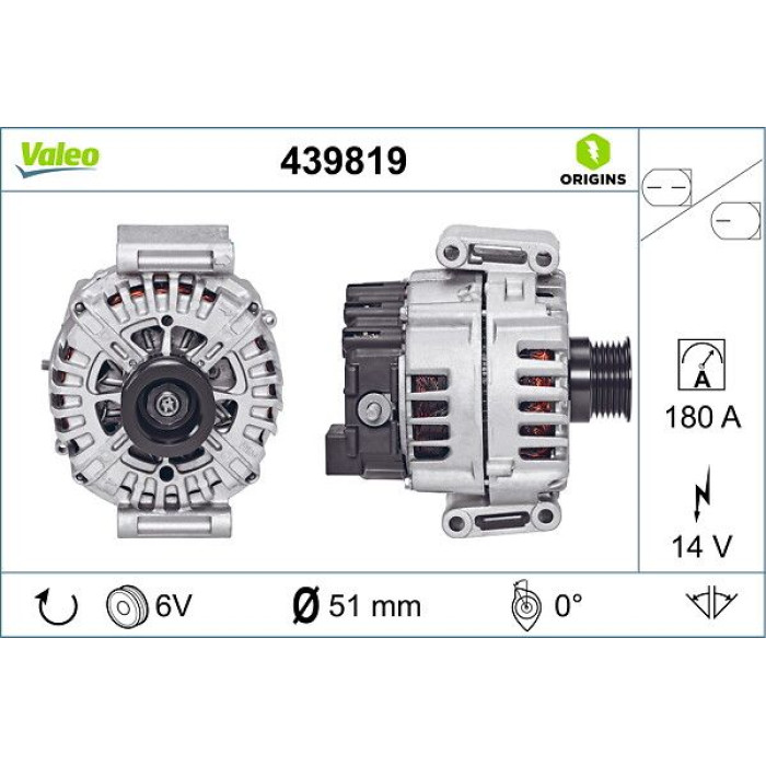 Valeo Lichtmaschine 439819 Valeo Lichtmaschine 439819