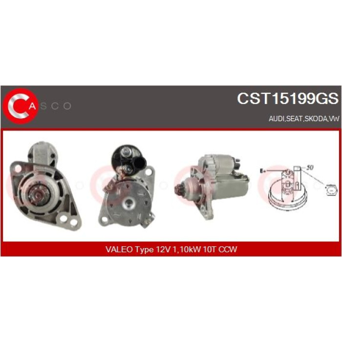 CASCO Anlasser CST15199GS CASCO Anlasser CST15199GS