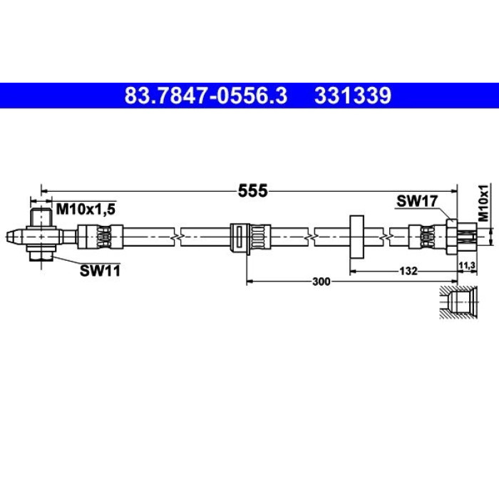 ATE Bremsschlauch 83.7847-0556.3 ATE Bremsschlauch 83.7847-0556.3