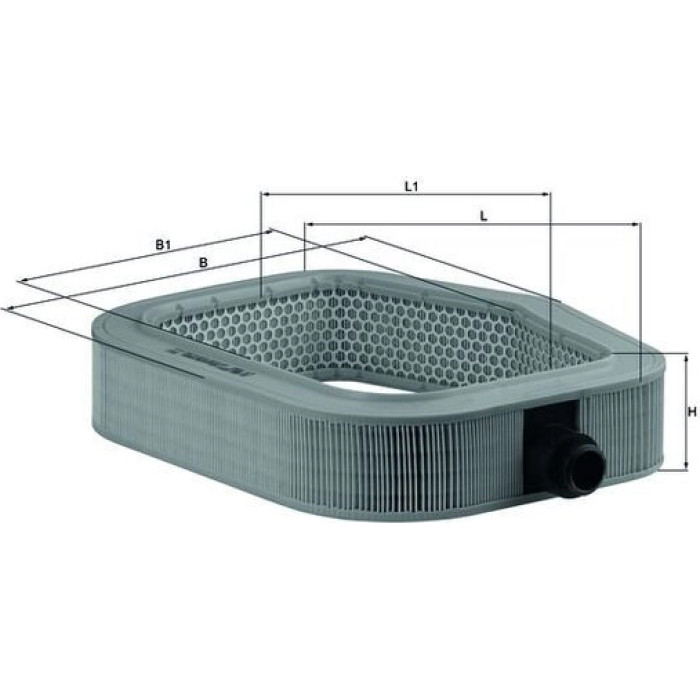 MAHLE Luftfilter LX 990 MAHLE Luftfilter LX 990