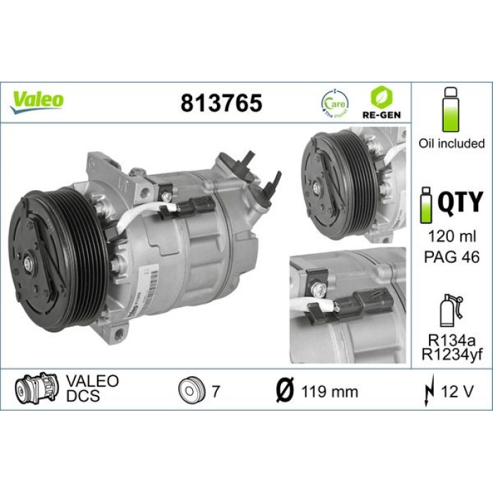 Valeo Kompressor 813765 Valeo Kompressor 813765