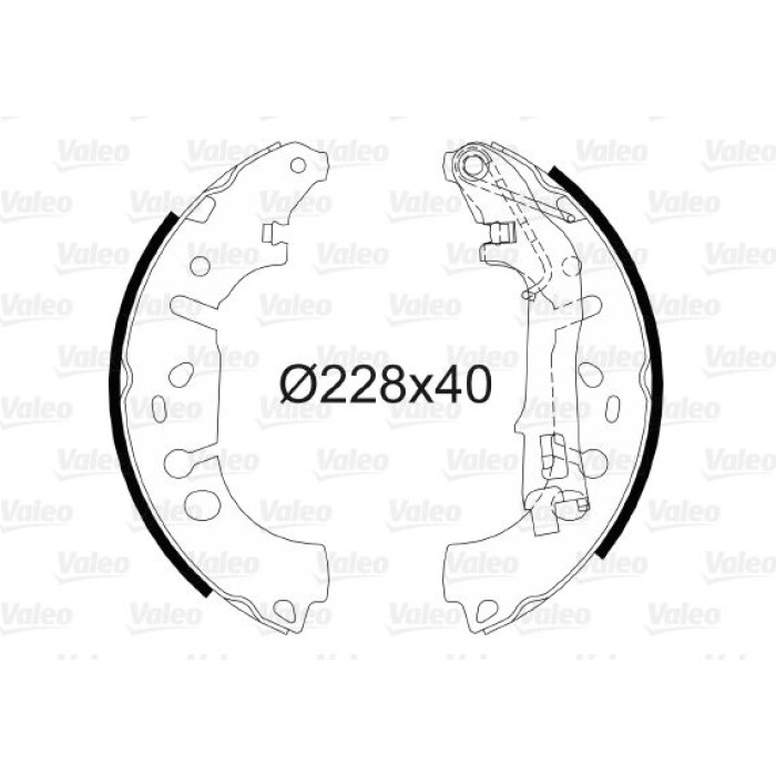 Valeo Bremsbacken 564064 Valeo Bremsbacken 564064