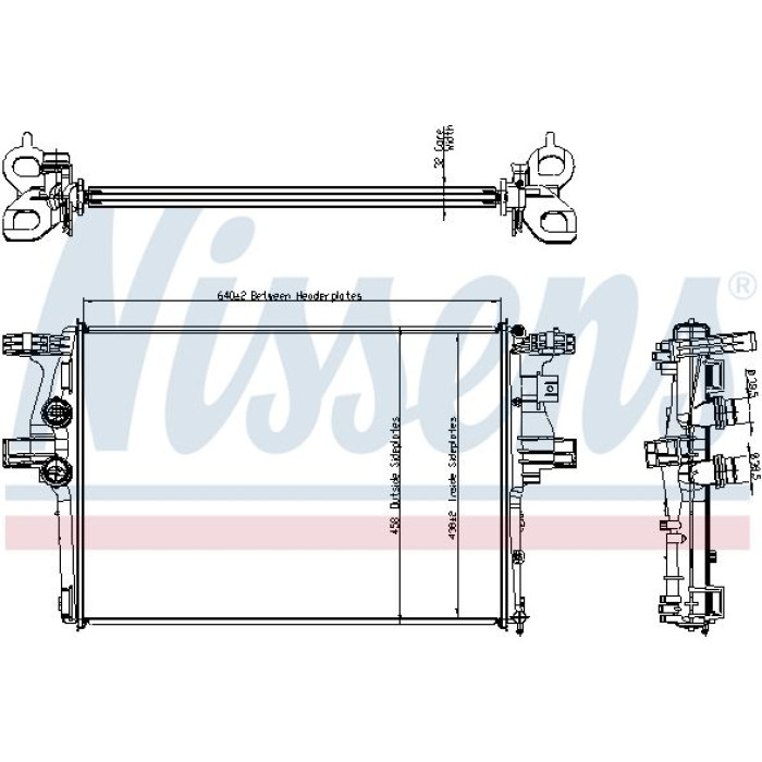 Nissens Wasserkühler PKW 61988 Nissens Wasserkühler PKW 61988