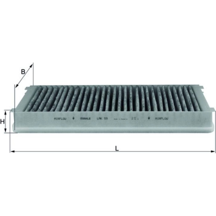 LAK 59 MAHLE Innenraumfilter 59 - l LAK 59 MAHLE Innenraumfilter 59 - l