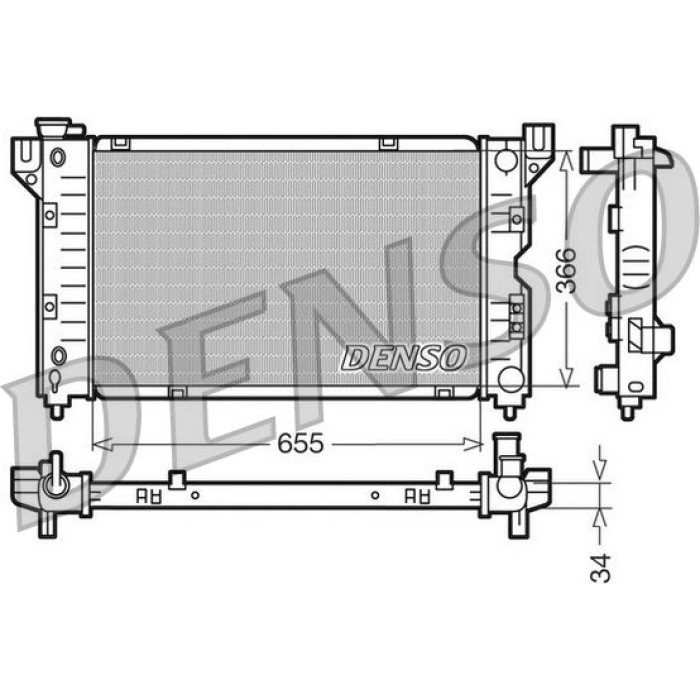 Denso Motorkühler DRM06010 Denso Motorkühler DRM06010