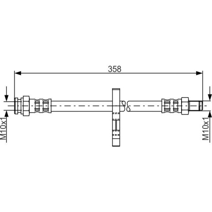 Bosch Bremsschlauch 1987481019