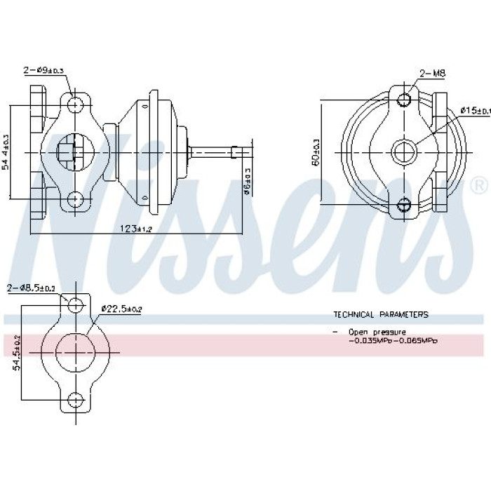 Nissens AGR-Ventil NIS98471 Nissens AGR-Ventil NIS98471
